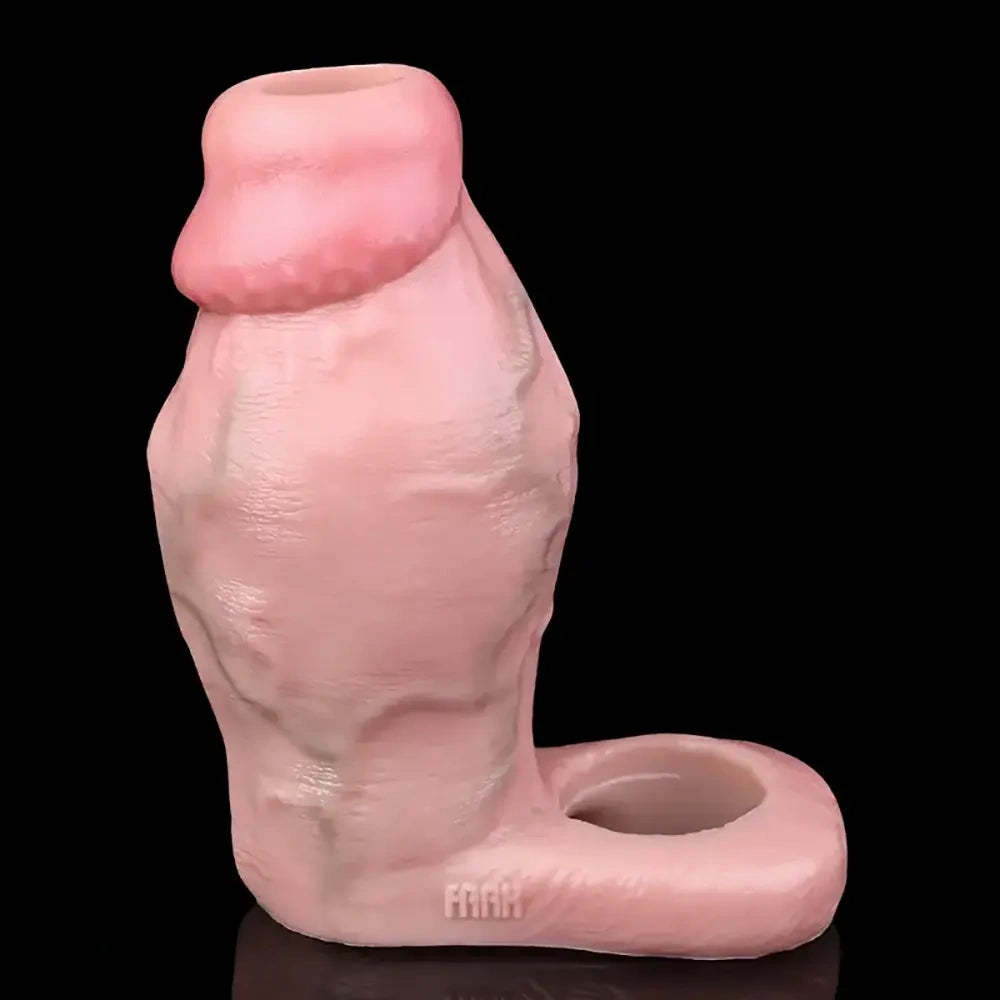 3.81in 3.93in 4.76in Small Flexible Realistic Silicone Sleeve Dildo