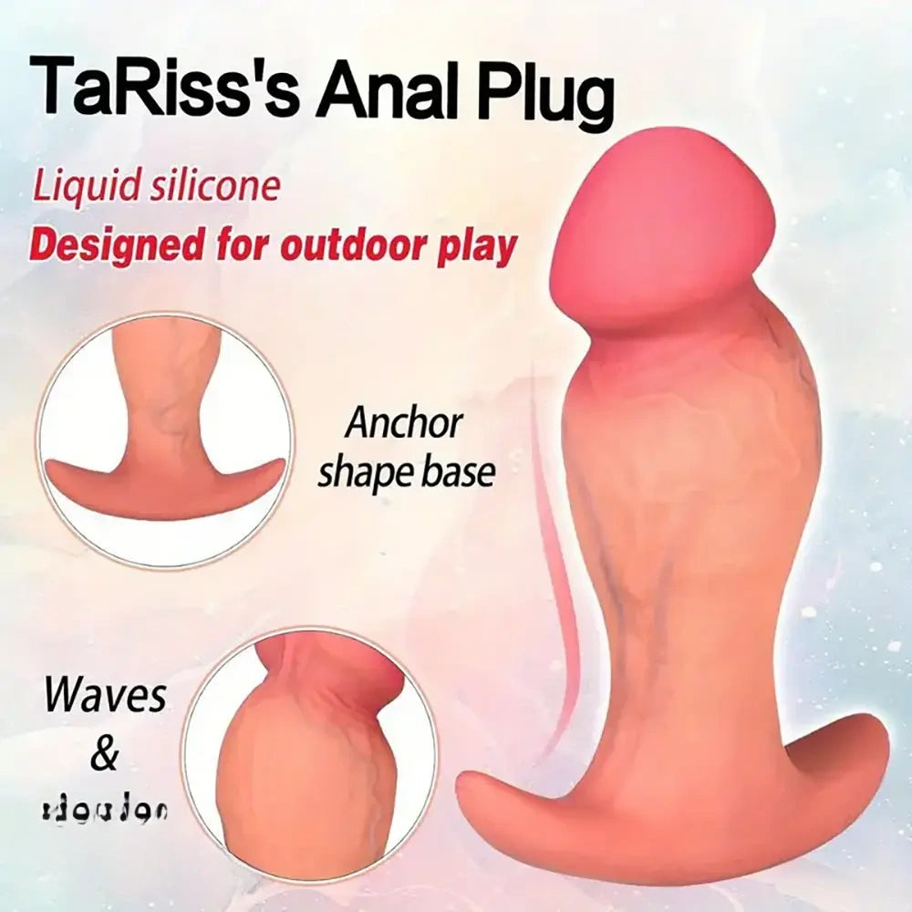3.81in 4.92in 6.1in Small Silicone Real Soft Dildo With Anchor Shape Base