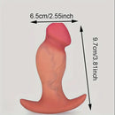 3.81in 4.92in 6.1in Small Silicone Real Soft Dildo With Anchor Shape Base