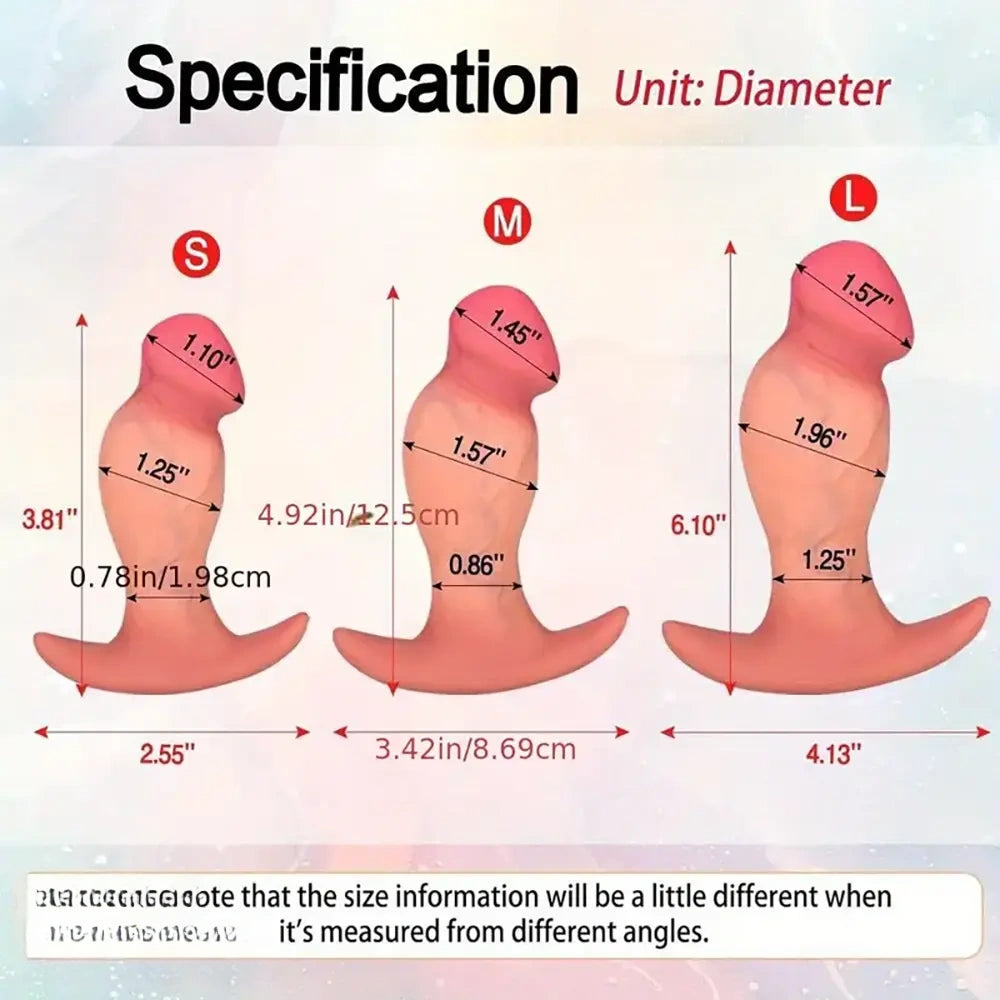 3.81in 4.92in 6.1in Small Silicone Real Soft Dildo With Anchor Shape Base