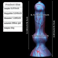 3.81in Mini Soft Silicone Lifelike Animal Dog Penis Dildo For Beginners