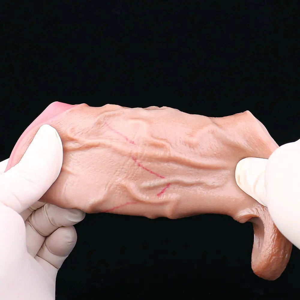 3.81in Realistic Penis Cock Dildo Sleeve Extender For Thicken Sex Toy