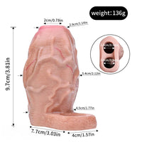 3.81in Realistic Penis Cock Dildo Sleeve Extender For Thicken Sex Toy