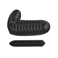 3.82in 2 in 1 Finger Dildo Wearable Clitoral Stimulator Couple Massage