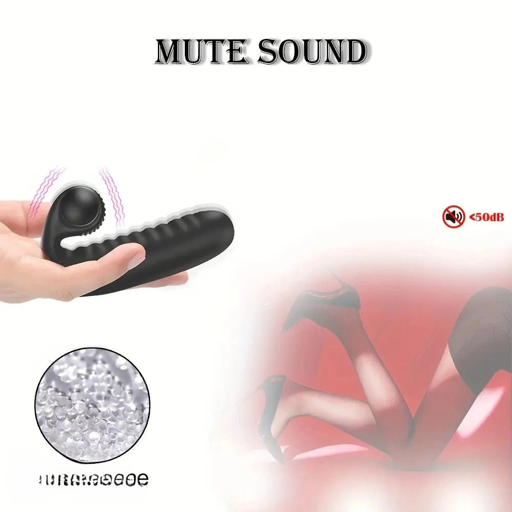3.82in 2 in 1 Finger Dildo Wearable Clitoral Stimulator Couple Massage