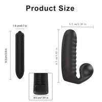 3.82in 2 in 1 Finger Dildo Wearable Clitoral Stimulator Couple Massage