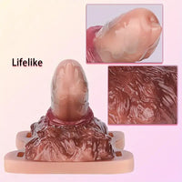 3.89in Animal Wolf Hair Grinder Soft Silicone Wearable Female Dildo