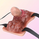 3.89in Animal Wolf Hair Grinder Soft Silicone Wearable Female Dildo