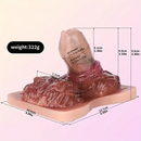 3.89in Animal Wolf Hair Grinder Soft Silicone Wearable Female Dildo