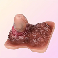 3.89in Animal Wolf Hair Grinder Soft Silicone Wearable Female Dildo