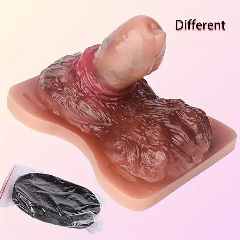 3.89in Animal Wolf Hair Grinder Soft Silicone Wearable Female Dildo