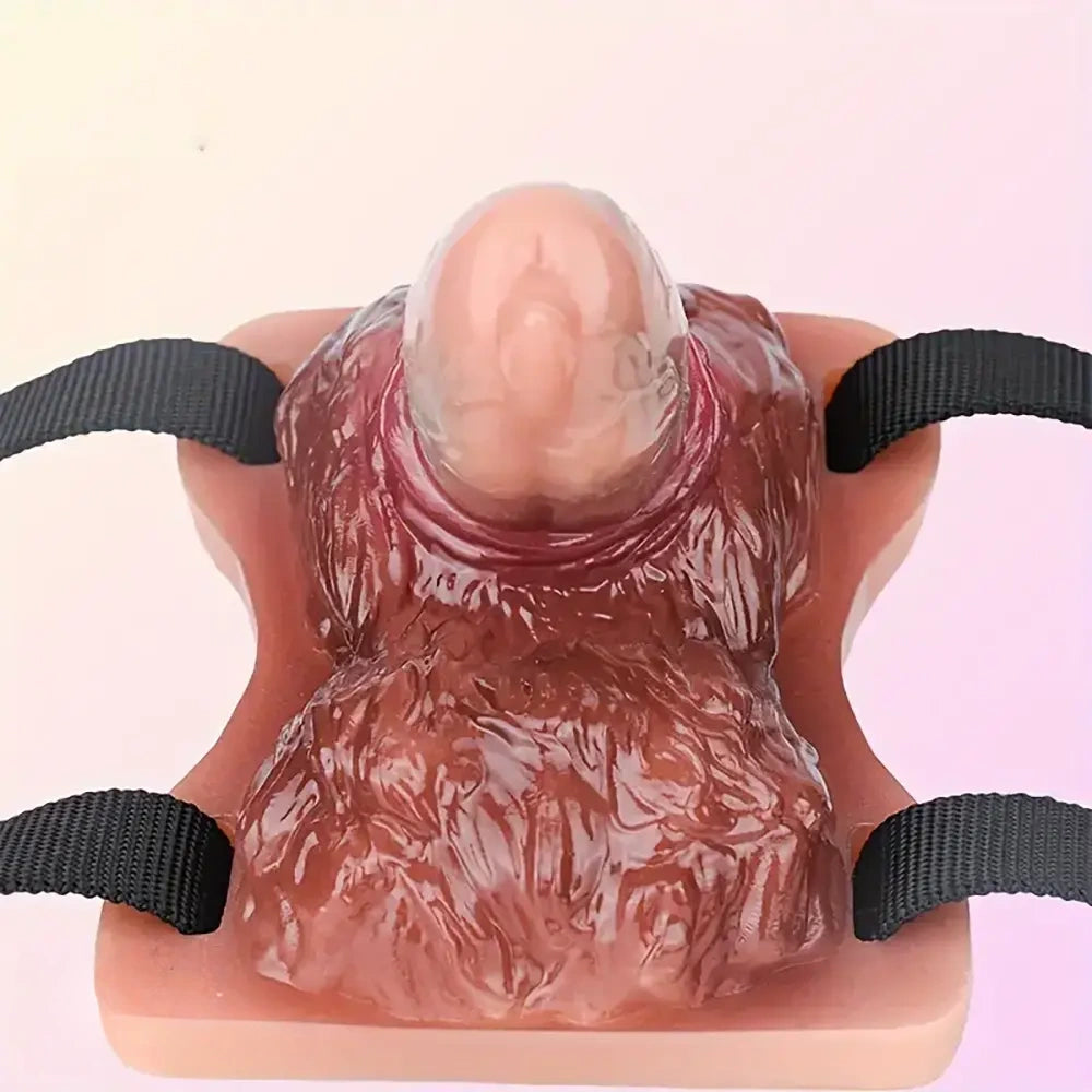 3.89in Animal Wolf Hair Grinder Soft Silicone Wearable Female Dildo