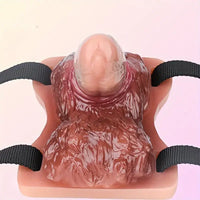 3.89in Animal Wolf Hair Grinder Soft Silicone Wearable Female Dildo