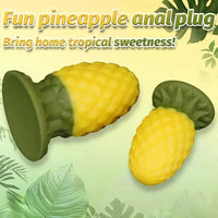 3.93in 5.51in Thick Pineapple Silicone Anal Plug Dildo For Anal Stimulation Dilator