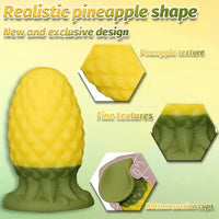 3.93in 5.51in Thick Pineapple Silicone Anal Plug Dildo For Anal Stimulation Dilator