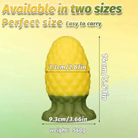3.93in 5.51in Thick Pineapple Silicone Anal Plug Dildo For Anal Stimulation Dilator