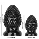 3.93in 5.9in Newbie Anal Female Masturbator PVC Black Butt Plug Dildo