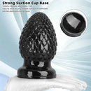3.93in 5.9in Newbie Anal Female Masturbator PVC Black Butt Plug Dildo