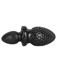 3.93in 5.9in Newbie Anal Female Masturbator PVC Black Butt Plug Dildo