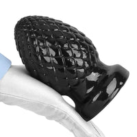 3.93in 5.9in Newbie Anal Female Masturbator PVC Black Butt Plug Dildo