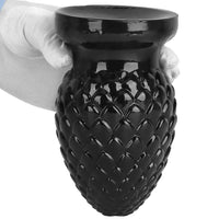 3.93in 5.9in Newbie Anal Female Masturbator PVC Black Butt Plug Dildo