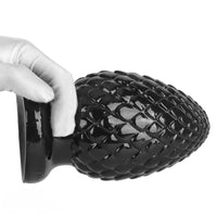 3.93in 5.9in Newbie Anal Female Masturbator PVC Black Butt Plug Dildo