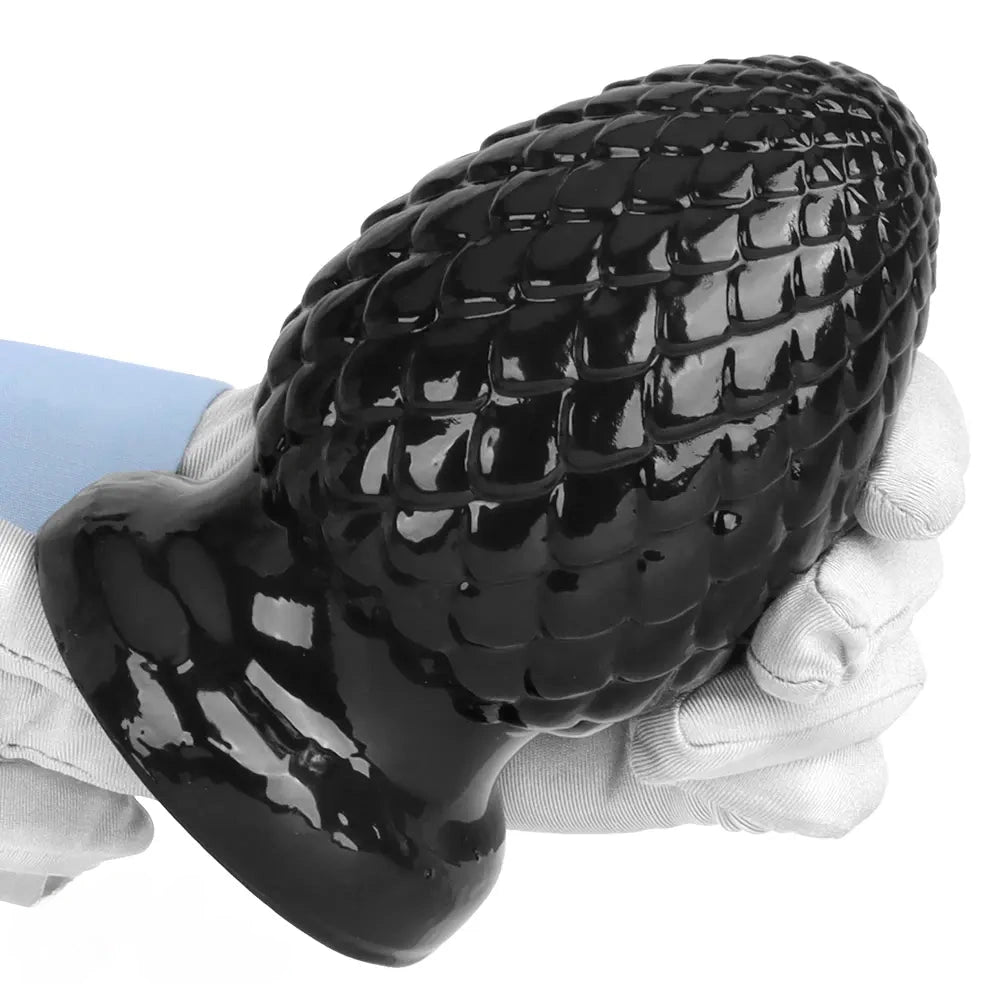 3.93in 5.9in Newbie Anal Female Masturbator PVC Black Butt Plug Dildo