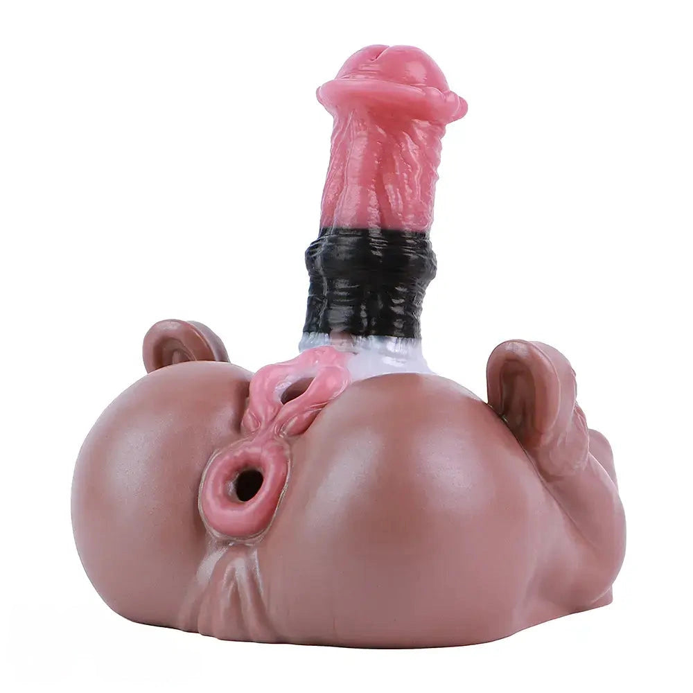 3.93in Horse Cock Dildo Animal Pussy Masturbator For G-Spot & Anal Stimulation