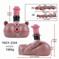 3.93in Horse Cock Dildo Animal Pussy Masturbator For G-Spot & Anal Stimulation