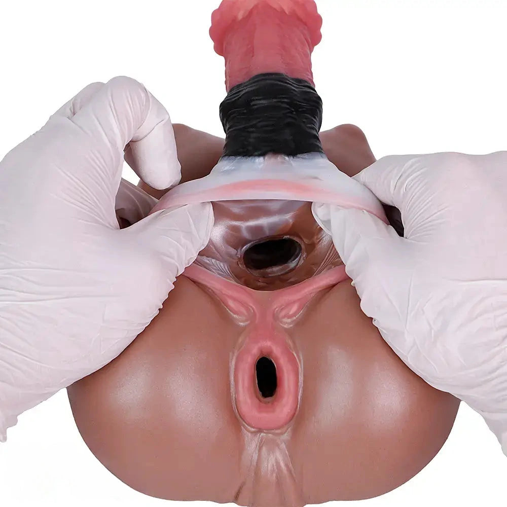 3.93in Horse Cock Dildo Animal Pussy Masturbator For G-Spot & Anal Stimulation