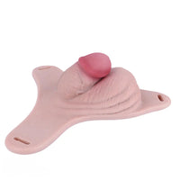 3.93in Real Hollow Chastity Cage Dildo Adult Sex Toy For Women Men