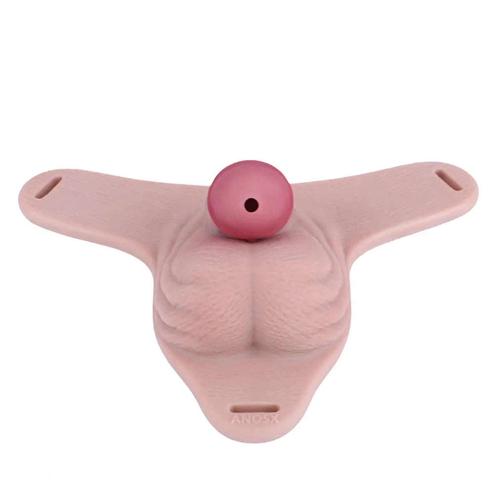 3.93in Real Hollow Chastity Cage Dildo Adult Sex Toy For Women Men