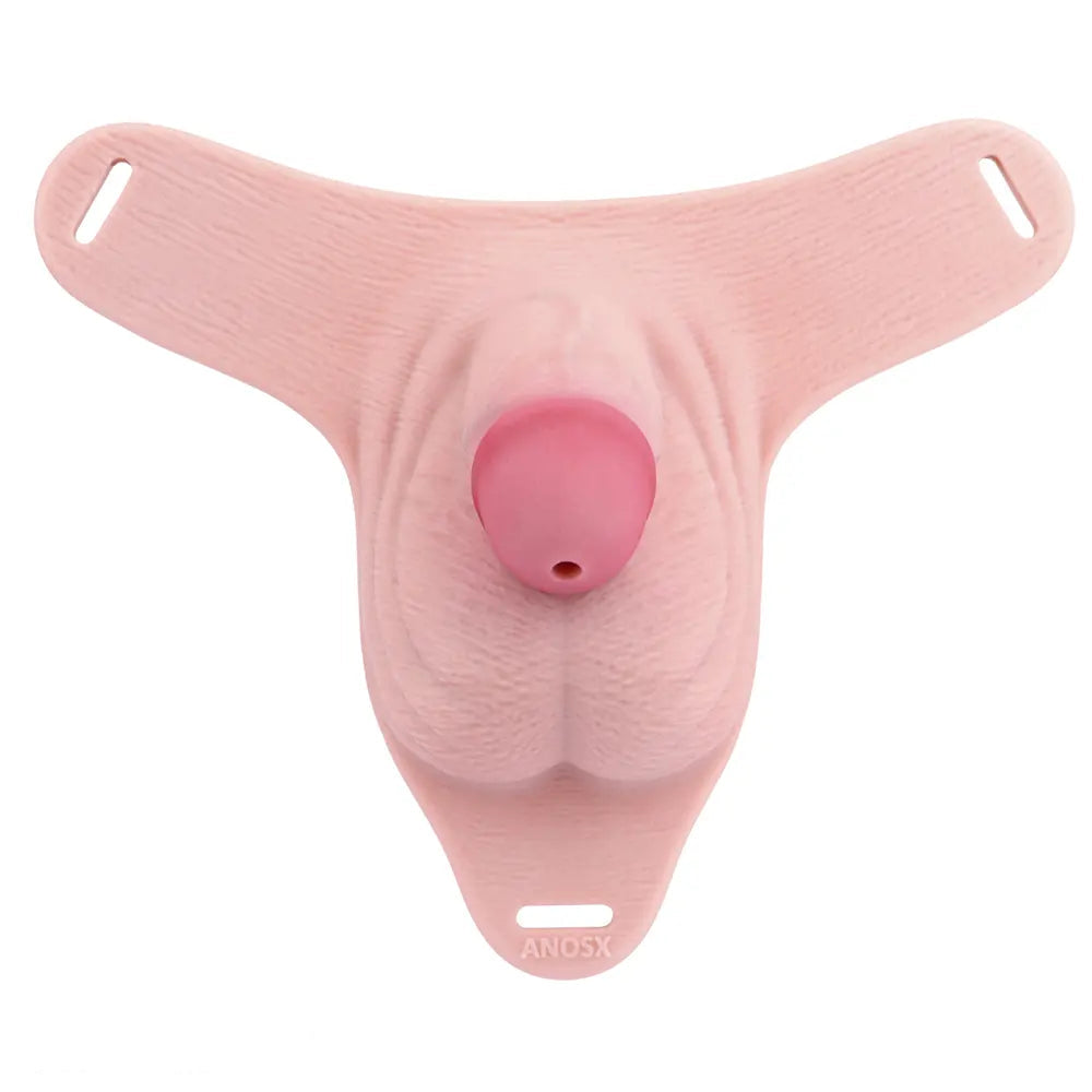 3.93in Real Hollow Chastity Cage Dildo Adult Sex Toy For Women Men