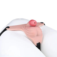 3.93in Real Hollow Chastity Cage Dildo Adult Sex Toy For Women Men