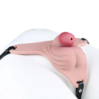 3.93in Real Hollow Chastity Cage Dildo Adult Sex Toy For Women Men