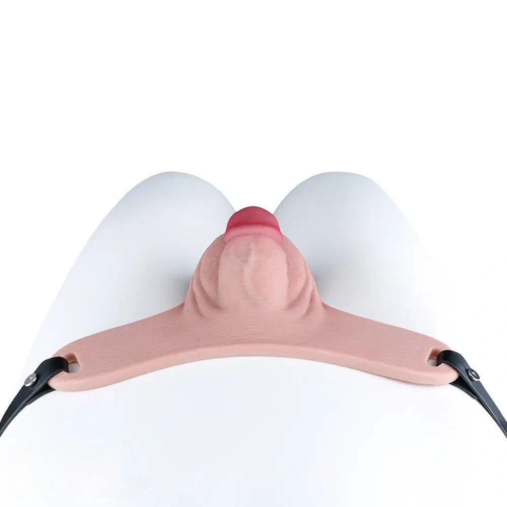 3.93in Real Hollow Chastity Cage Dildo Adult Sex Toy For Women Men
