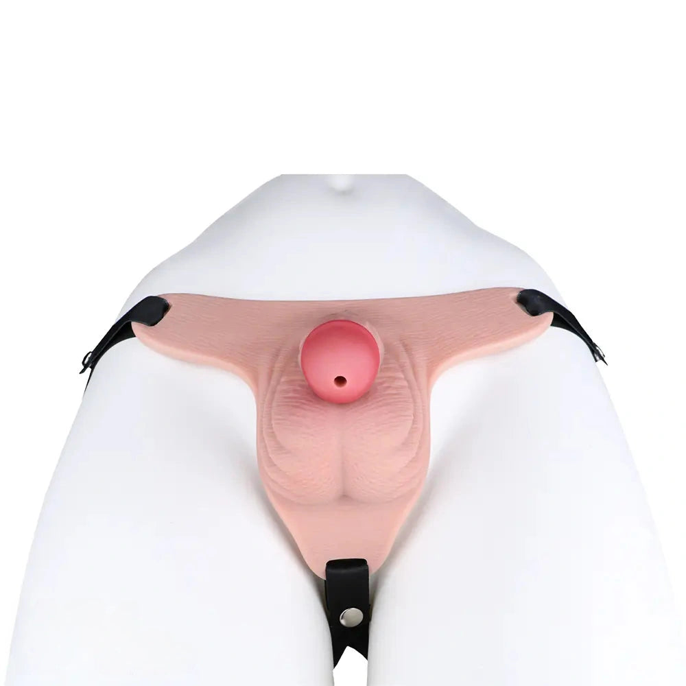 3.93in Real Hollow Chastity Cage Dildo Adult Sex Toy For Women Men