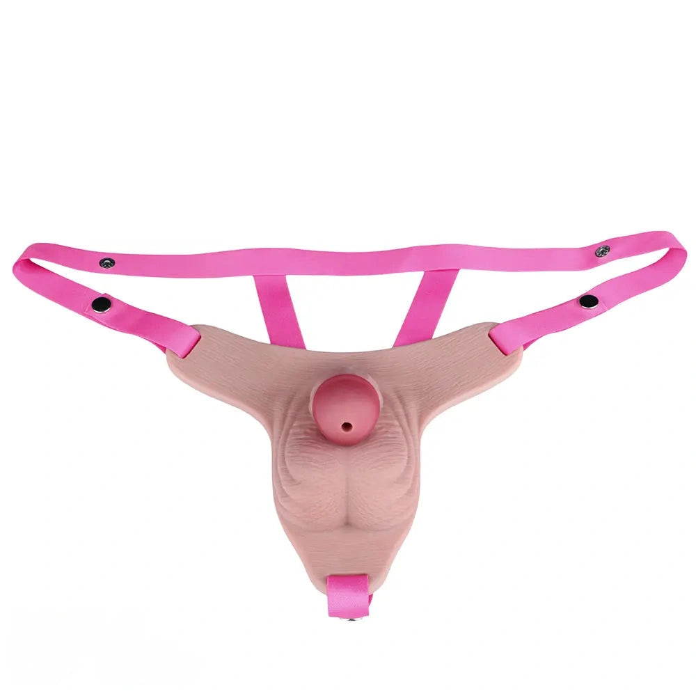3.93in Real Hollow Chastity Cage Dildo Adult Sex Toy For Women Men