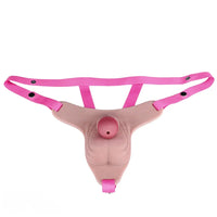 3.93in Real Hollow Chastity Cage Dildo Adult Sex Toy For Women Men