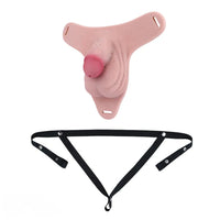 3.93in Real Hollow Chastity Cage Dildo Adult Sex Toy For Women Men