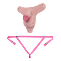 3.93in Real Hollow Chastity Cage Dildo Adult Sex Toy For Women Men