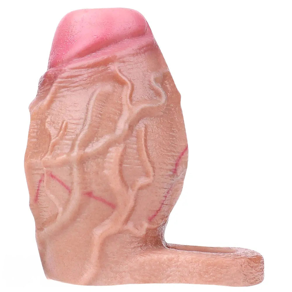 3.93in Realistic Penis Cock Dildo Small Sleeve Extender For Big Cock Toy