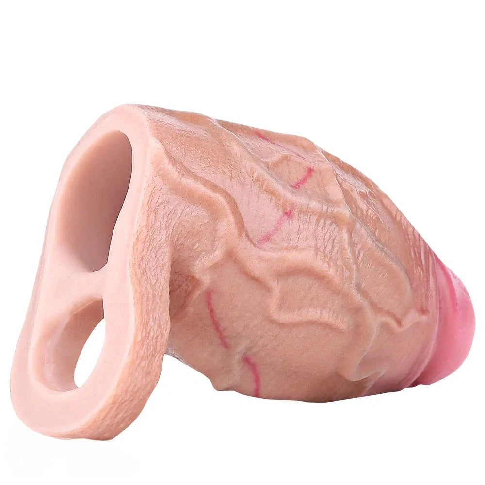 3.93in Realistic Penis Cock Dildo Small Sleeve Extender For Big Cock Toy