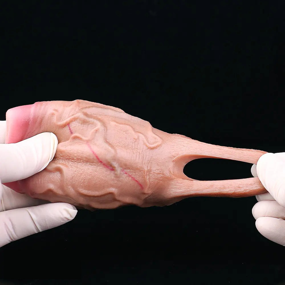 3.93in Realistic Penis Cock Dildo Small Sleeve Extender For Big Cock Toy