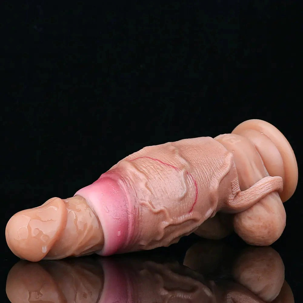 3.93in Realistic Penis Cock Dildo Small Sleeve Extender For Big Cock Toy