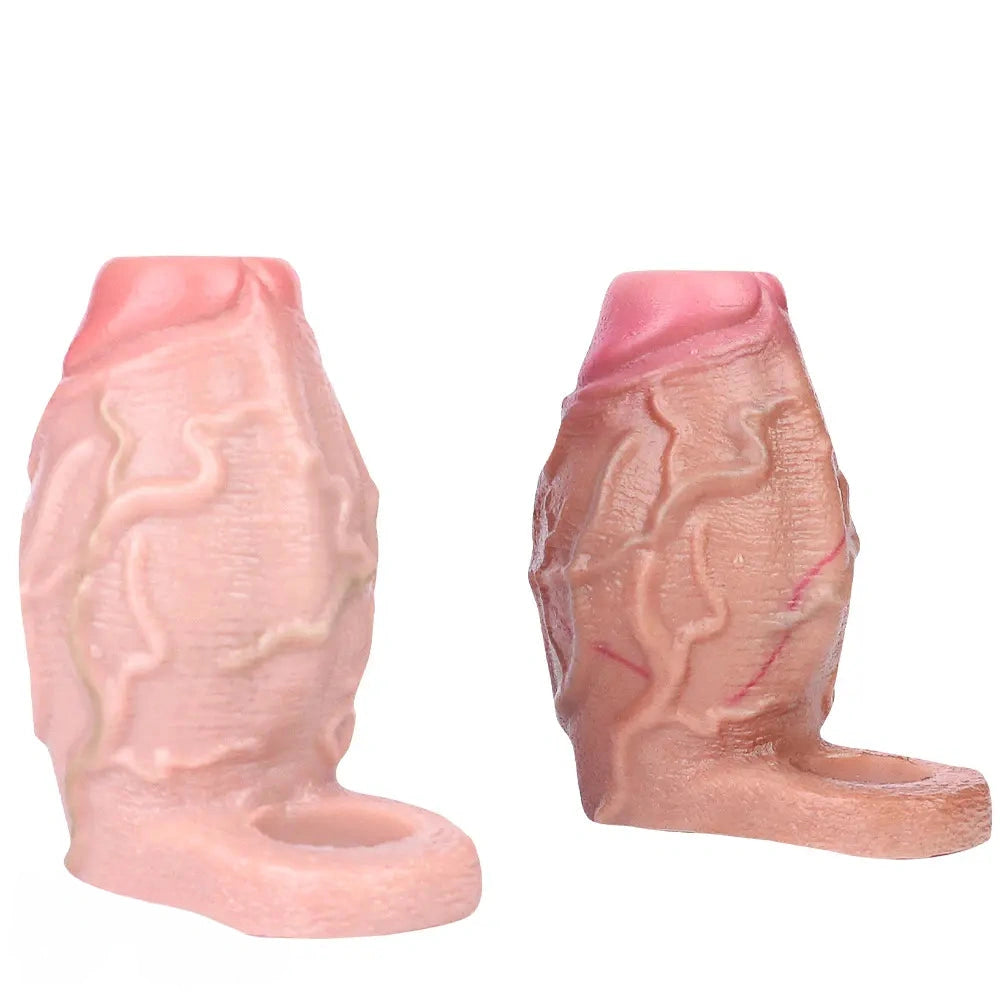 3.93in Realistic Penis Cock Dildo Small Sleeve Extender For Big Cock Toy