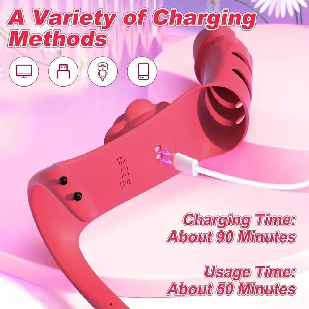 3.93in Vibrating Finger Small Silicone Dildo For Women G-Spot Massager