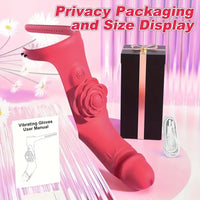 3.93in Vibrating Finger Small Silicone Dildo For Women G-Spot Massager