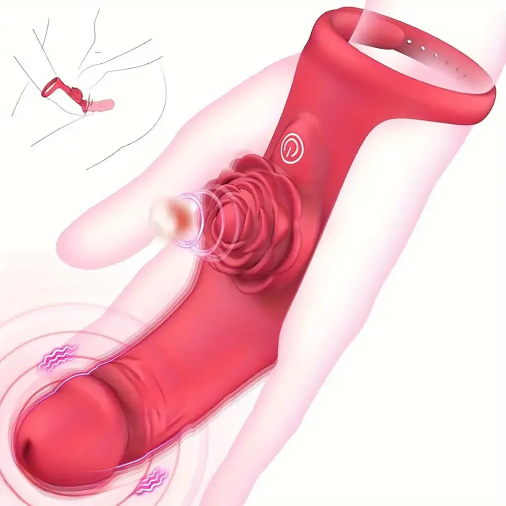 3.93in Vibrating Finger Small Silicone Dildo For Women G-Spot Massager