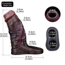 3.94in 4.61in 5.87in 6.5in Real Silicone Cock Sleeve Dildo Adult Product